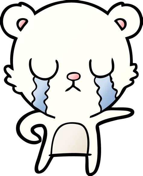 sad little polar bear cartoon 12372667 Vector Art at Vecteezy