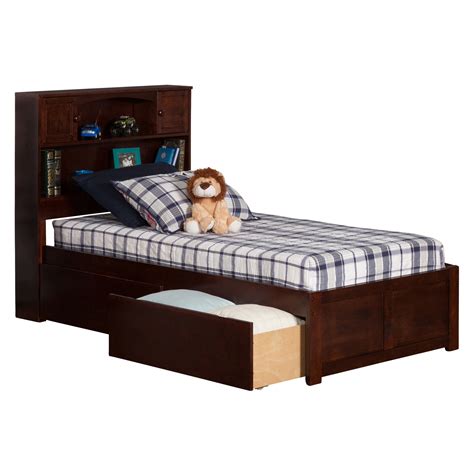 Atlantic Furniture Newport Extra Long Twin Platform Bed with Storage & Reviews | Wayfair