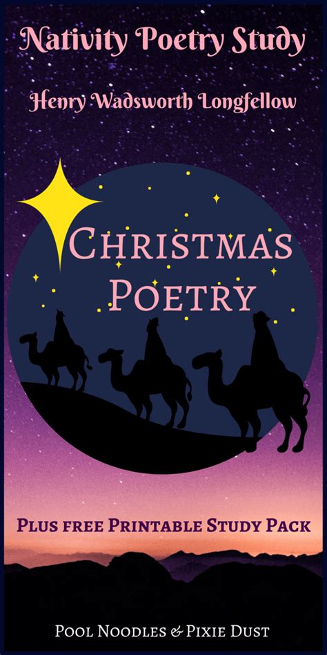 Nativity Poetry Study {Free Printable} - They Call Me Blessed