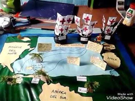 MAQUETA DE LOS 4 VIAJES DE COLON - YouTube