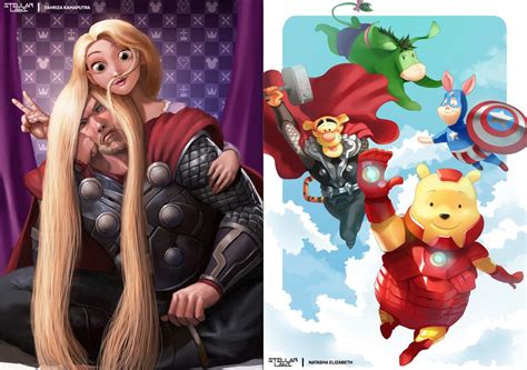 Indonesian Artists Create Must-See DISNEY x MARVEL Crossovers - Character Media