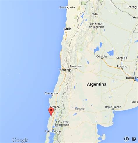 Where is Valdivia on map Chile