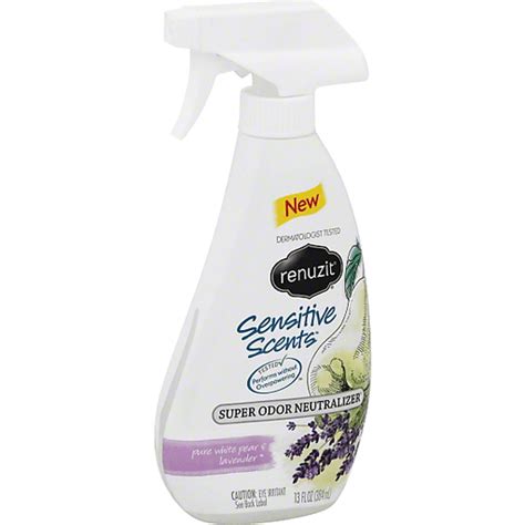 Renuzit Sensitive Scents Super Odor Neutralizer Pure White Pear & Lavender | Ambientadores ...