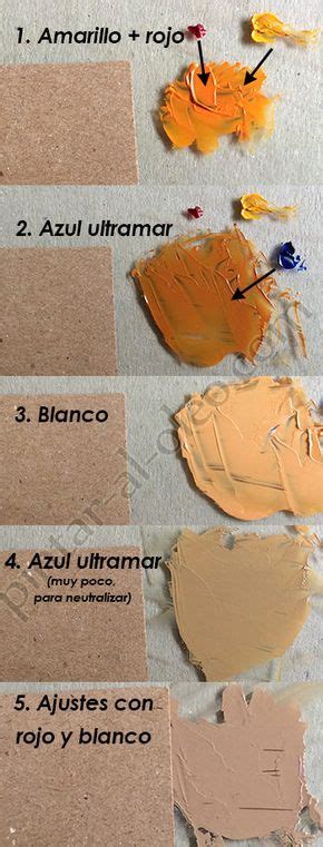 Formar color café claro o marrón claro con pinturas | Mezcla de colores de pintura, Tutoriales ...