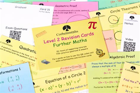 Further Maths Revision Cards – Corbettmaths