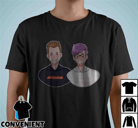 Lankybox Justin Adam Portrait Digital Art T Shirt S | Teevimy