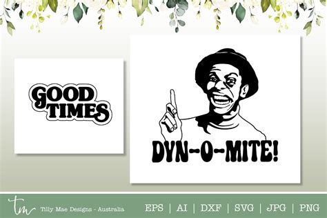 JJ Good Times - Dynomite Illustration par TillyMaeDesigns · Creative Fabrica