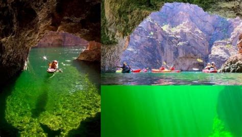 Go on an Epic Kayaking Tour Through an Emerald Cave in Arizona