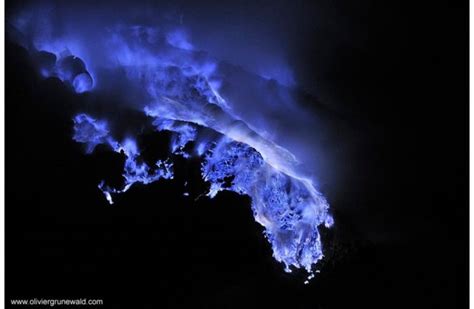 The mysterious blue lava at Kawah Ijen volcano explained