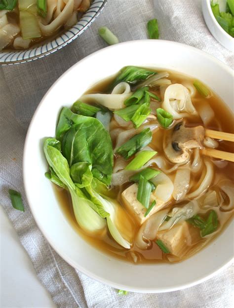 Asian Vegetable Noodle Soup - This Savory Vegan