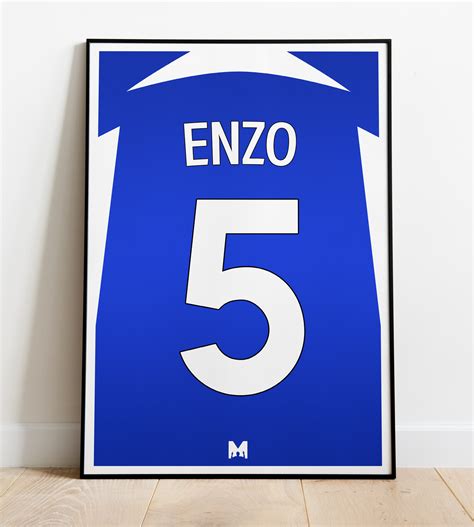 Chelsea Kit Print Enzo 2023/24 - Home Shirt - Chelsea – MezzalaDesigns