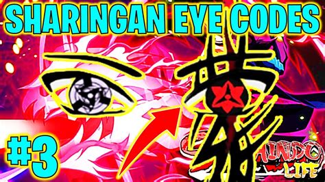 ⭐SHINDO LIFE SHARINGAN CUSTOM EYE CODES #3⭐ - YouTube