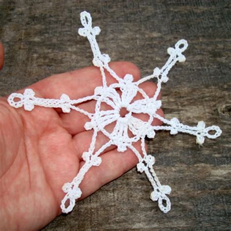 12 crochet snowflakes , Christmas snowflake ornaments, white lace ...