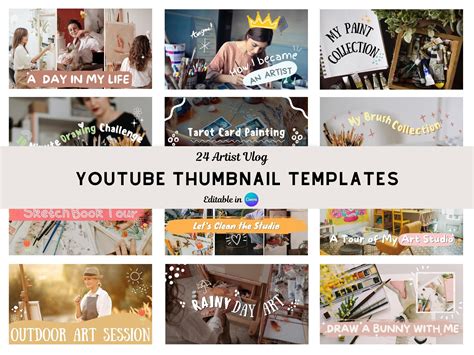 Aesthetic Youtube Thumbnail Templates for Vlog Youtube Channel Canva Youtube Template Youtube ...