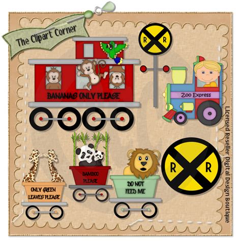 The Clipart Corner: Zoo Train Clip Art