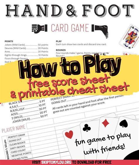 Hand and foot card game – Artofit