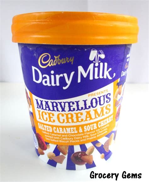 Grocery Gems: Review: Cadbury Dairy Milk Marvellous Ice Creams - Salted Caramel & Sour Cherry