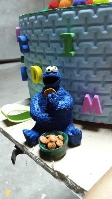 Torta Plaza Sesamo: Cookie Monster | Monster cookies, Cookies, Plaza