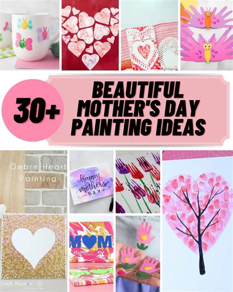 36 Beautiful Mother's Day Painting Ideas • Craft Passion