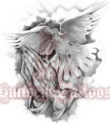 Praying Hands with Dove of Peace Tattoo at BullseyeTattoos.com | Peace ...