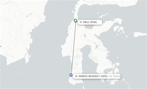 Direct (non-stop) flights from Palu to Ujung Pandang - schedules - FlightsFrom.com