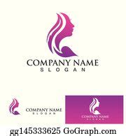 900+ Clip Art Woman Face Healthy Hair Logo Vector | Royalty Free - GoGraph