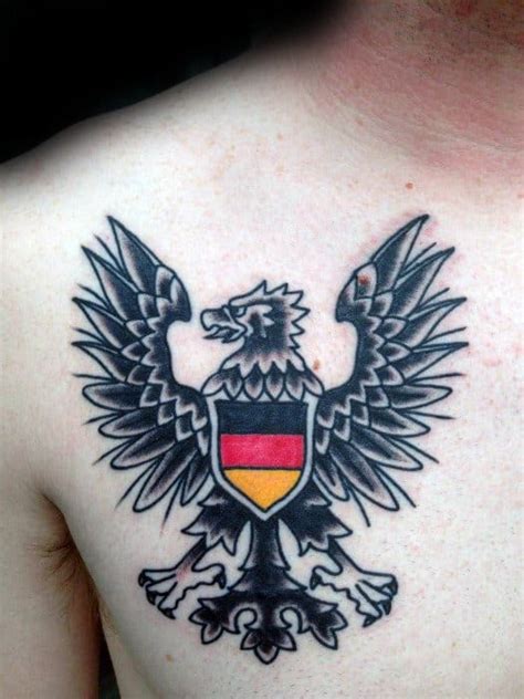 50 German Eagle Tattoo Designs For Men - Germany Ink Ideas