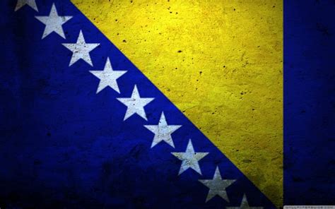 Grunge Flag Of Bosnia And Herzegovina HD desktop wallpaper | Hintergrund