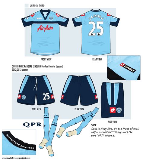 Football teams shirt and kits fan: QPR kit Away/3rd 2012-13