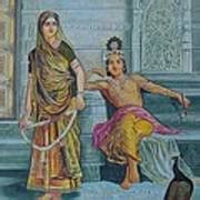 Hindu God Radha Krishna couple Love Painting Artwork Poster by Richa Maheshwari | Pixels