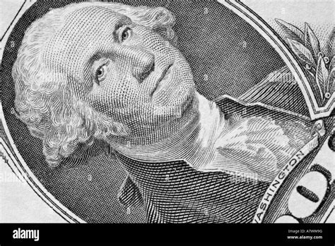 Dollar Bill Close Up Showing George Washington Stock Photo - Alamy