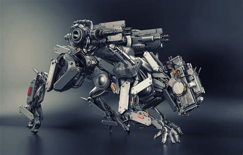 Wallpaper robot, police, render, animal images for desktop, section рендеринг - download