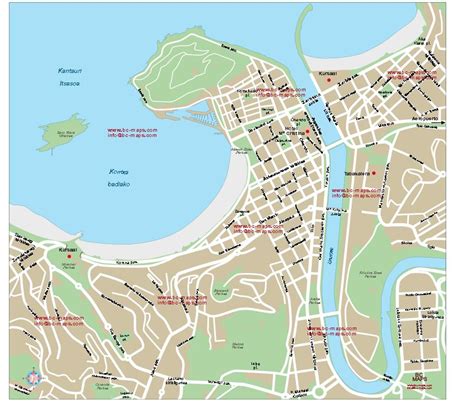 DONOSTIA SAN SEBASTIAN mapa vectorial eps illustrator - Bc Maps mapa ...