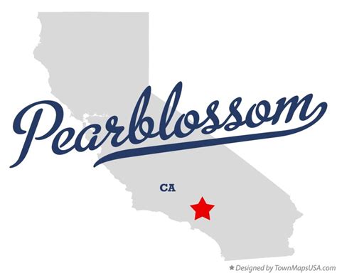 Map of Pearblossom, CA, California