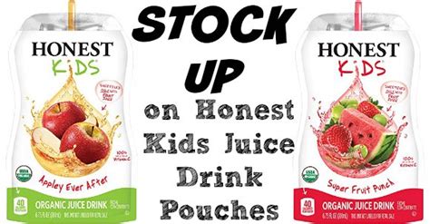 Honest Kids Juice Drink Pouches only $0.40 each - Coupon Closet