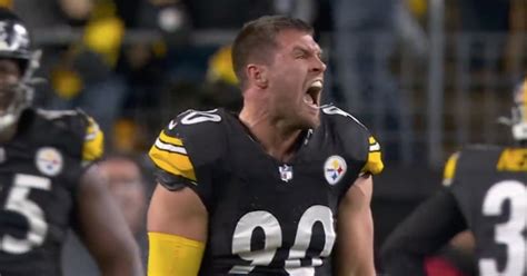 TJ Watt sacks Will Levis without a helmet on Thursday Night Football