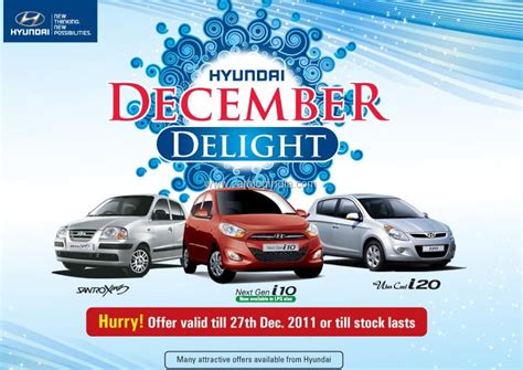 December 2011 Discounts On Hyundai Cars In India- Details