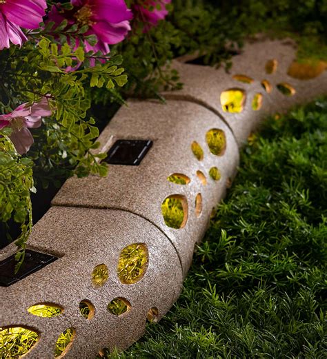 Solar Lighted Garden or Path Border | Wind and Weather