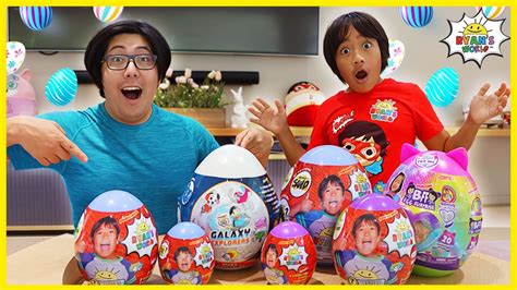 Ryan's World Giant Easter eggs Surprise!! - YouTube