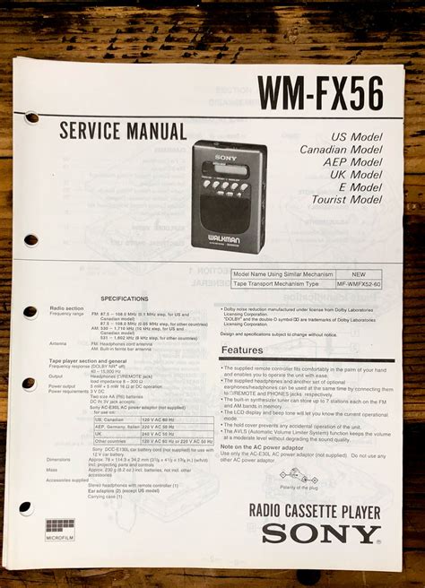 Radio Cassette Service Manual *Original* – Vintage Audio Store ...