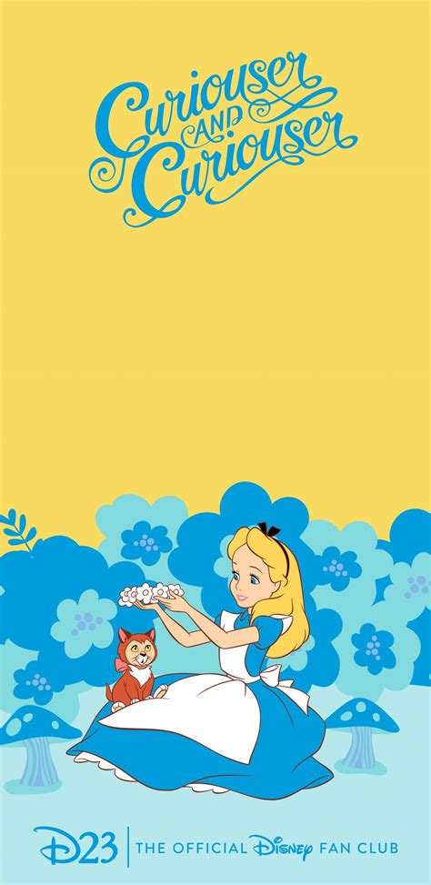 Alice in Wonderland Wallpaper - Alice and Dinah - AllEars.Net