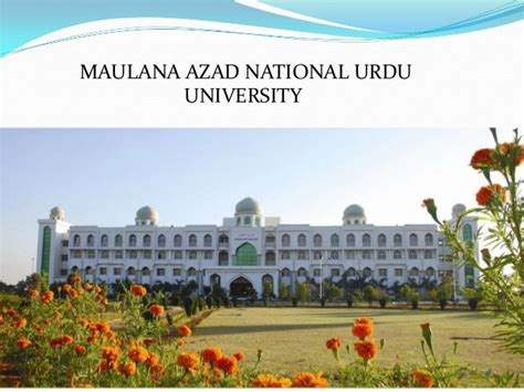 Maulana Azad National Urdu University, Hyderabad