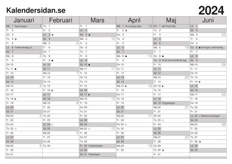 Kalender 2024 Med Röda Dagar - Gabie Jocelyn