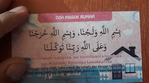 Doa Masuk Rumah dan Doa Keluar Rumah Diajarkan Rasulullah, Lengkap dengan Artinya, Ini ...