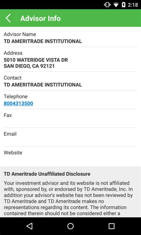 Amazon.com: TD Ameritrade Advisor Client: Appstore for Android