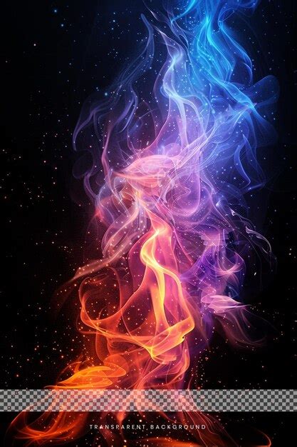 Premium PSD | Colorful fire flames background