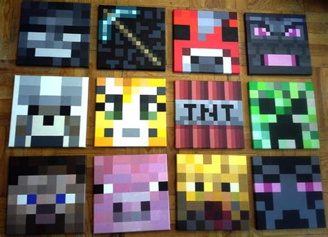 Minecraft Canvas Painting at PaintingValley.com | Explore collection of Minecraft Canvas Painting