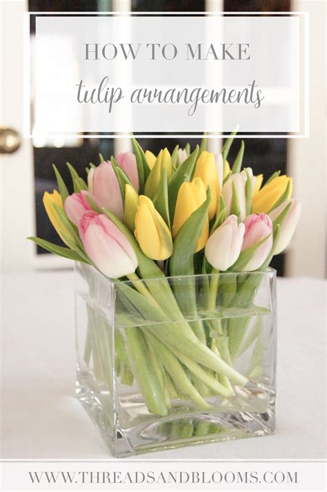 4 Tulip Arrangements: Step by Step How to Make a Tulip Arrangement