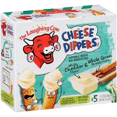 The Laughing Cow Creamy White Cheddar Cheese Dippers 5 ct; 1.23 oz | Shipt