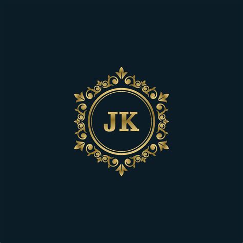 Letter JK logo with Luxury Gold template. Elegance logo vector template. 14045851 Vector Art at ...